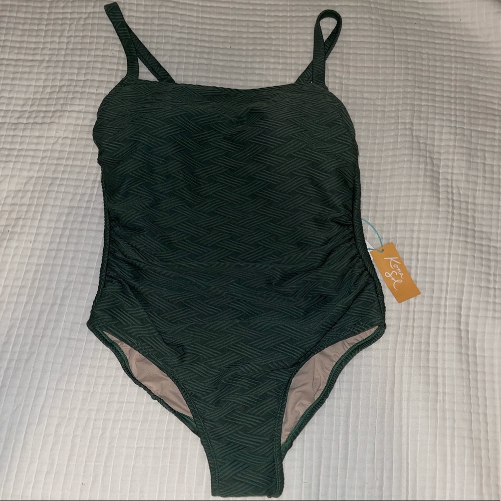 Olive Green Kona sol one piece swimsuit